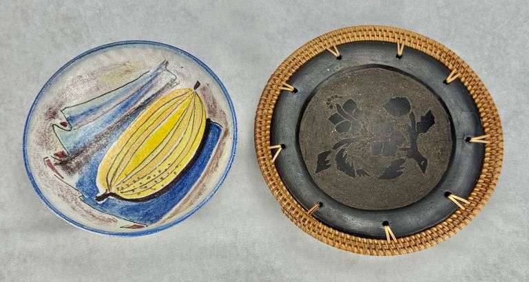 (2) Pottery Bowls Made in Switzerland