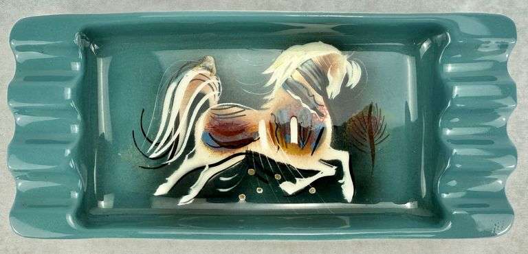 Sascha Brastoff California Pottery Horse Ashtray 08A