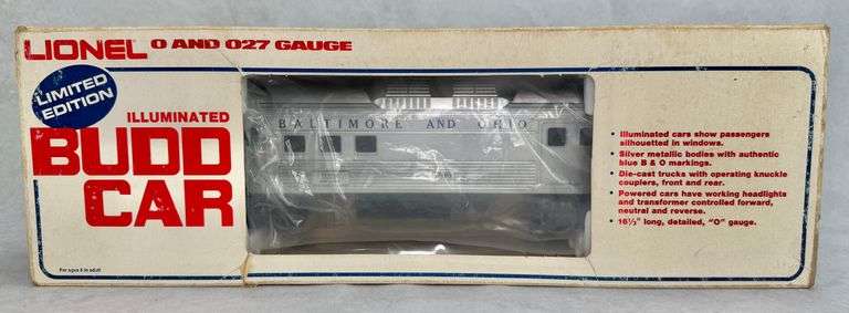 Lionel Illuminated Budd Powered RDC-4 Baggage/Mail Car 6-8766 Baltimore and Ohio