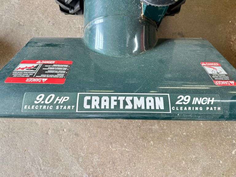 Craftsman 536.887990 9.0HP Electric Start 29" Clearing Path Snow Blower