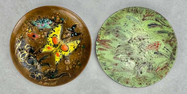 (2) Enamel Dishes