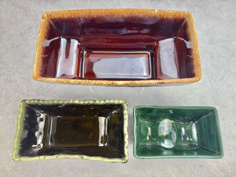 (3) Hull Pottery Planters