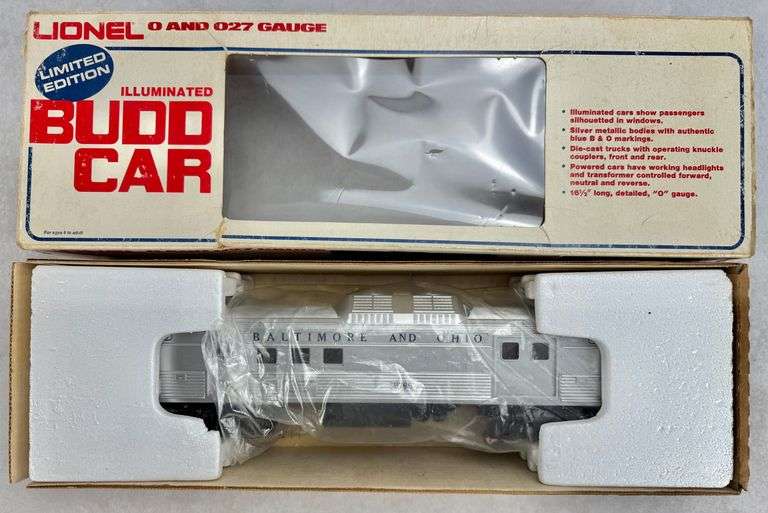Lionel Illuminated Budd Powered RDC-4 Baggage/Mail Car 6-8766 Baltimore and Ohio