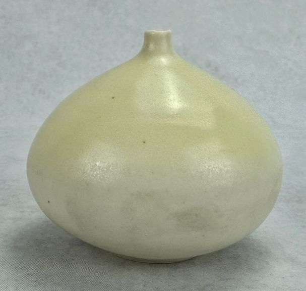 Studio Art Pottery PK Teardrop Bud Vase