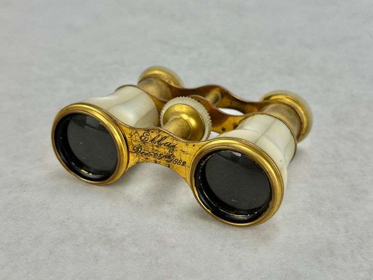 Antique French Mother of Pearl Opera Glasses Theater Binoculars