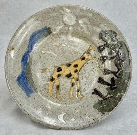 Pottery Giraffe Bowl