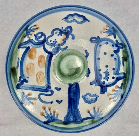M.A. Hadley Pottery Covered Serving Vegetable Bowl with Lid