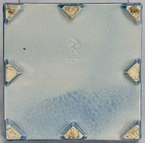Blue Glazed Rookwood Pottery Trivet 3210 LIII