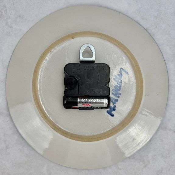 M.A. Hadley Pottery Battery Operated Clock