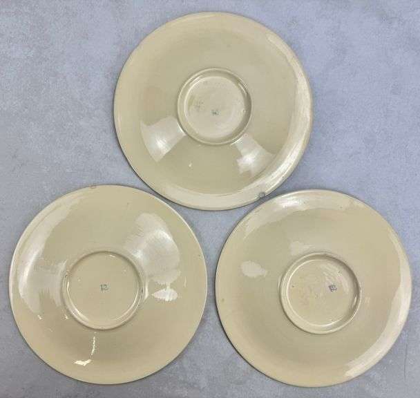 (3) Roseville Pottery Utility Ware Bowls