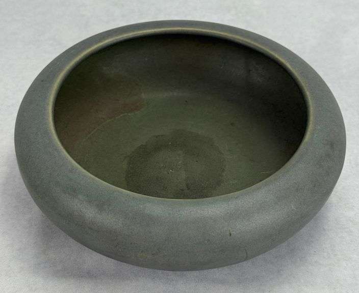 Green & Purple Pottery Bowl