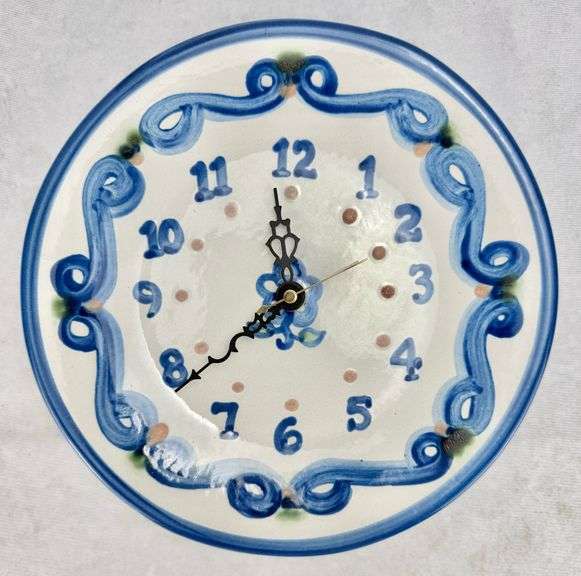 M.A. Hadley Pottery Battery Operated Clock