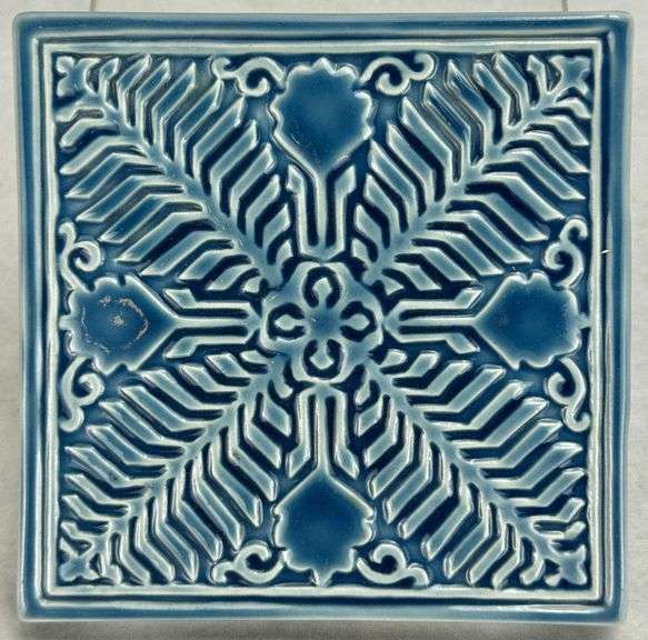 Blue Glazed Rookwood Pottery Trivet 3210 LIII