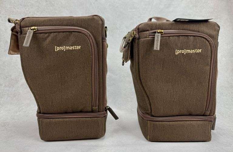 (2) NEW Promaster Cityscape 25 Holster Sling Carrying Bag Hazelnut Brown