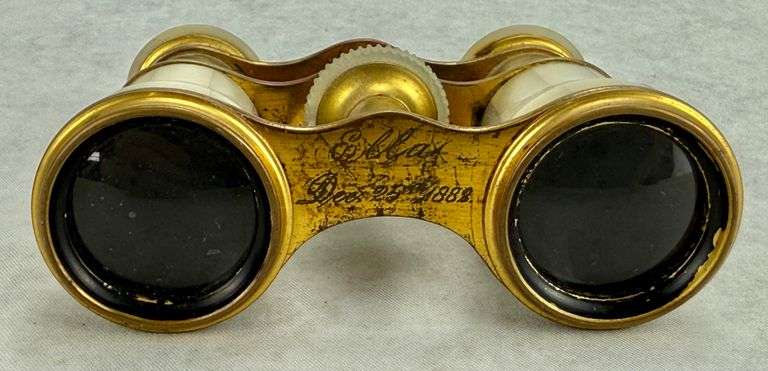 Antique French Mother of Pearl Opera Glasses Theater Binoculars