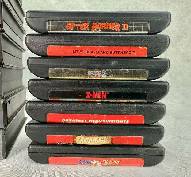 (22) Sega Genesis Games Sonic, Mortal Kombat, Rocketknight Adventures, Street Fighter & More