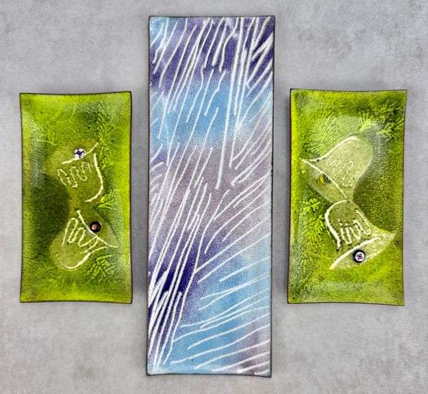 (3) Enamel Dishes