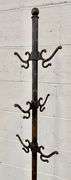 Antique Cast Iron Hall Tree Coat/Hat Rack