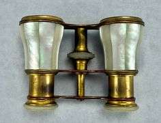 Antique French Mother of Pearl Opera Glasses Theater Binoculars
