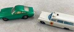 Vintage Car Carrying Case & 34 Lesney Cars