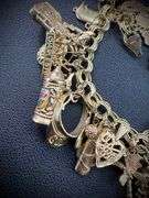 14K Yellow Gold Charm Bracelet w/ 29 Gold Charms