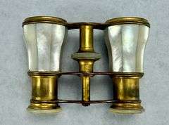 Antique French Mother of Pearl Opera Glasses Theater Binoculars
