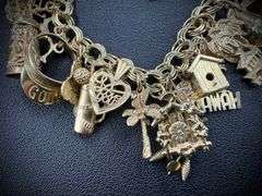 14K Yellow Gold Charm Bracelet w/ 29 Gold Charms