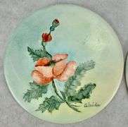 (2) Wheeling Pottery Floral Trivets Aleida