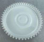 Large Fenton Milk Glass Silvercrest Console Bowl