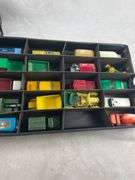 Vintage Car Carrying Case & 34 Lesney Cars