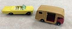 Vintage Car Carrying Case & 34 Lesney Cars