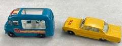 Vintage Car Carrying Case & 34 Lesney Cars
