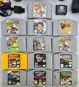 Nintendo 64 N64 Console, (13) Games, (4) Controllers & Cords