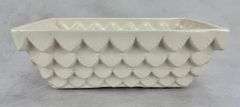 Hull Pottery White Scalloped Planter F45