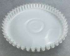Large Fenton Milk Glass Silvercrest Console Bowl