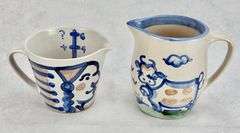 M.A. Hadley Pottery Pitcher & Measuring Cup