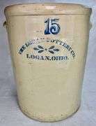 15 Gallon The Logan Pottery Co. Logan Ohio Crock