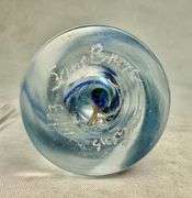 Judy Bruce Art Glass Swirl Perfume Bottle