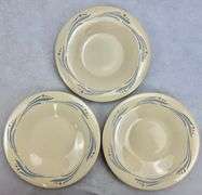 (3) Roseville Pottery Utility Ware Bowls