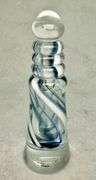 Judy Bruce Art Glass Swirl Perfume Bottle