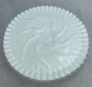 Fenton Milk Glass Silvercrest Cake Plate Stand