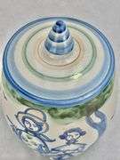 M.A. Hadley Pottery Large Drink Beverage Dispenser with Warming Base