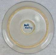 M.A. Hadley Pottery Happy Birthday Cake Plate Platter