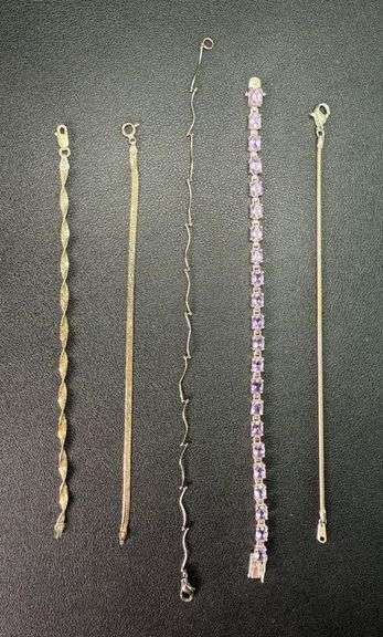 (5) Sterling Silver Bracelets