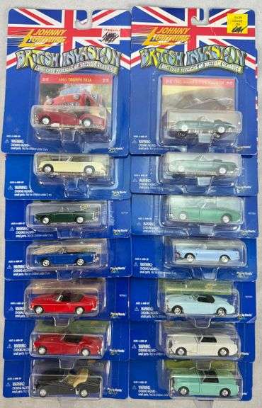 (14) Johnny Lightning British Invasion Diecast Cars