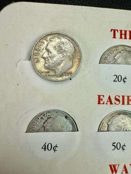 (6) Vintage Silver Dime Saver Books $18 FV