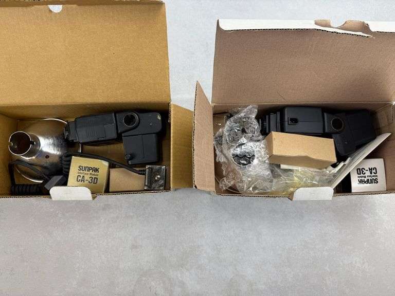 (2) Sunpak Auto Pro 120J Electronic Flash Units TTL