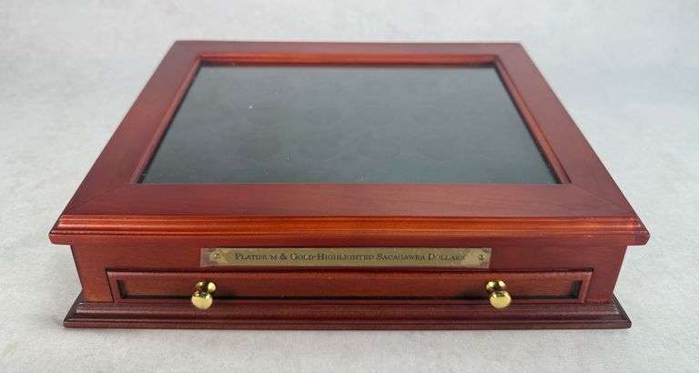 Sacagawea Dollars Wooden Display Case