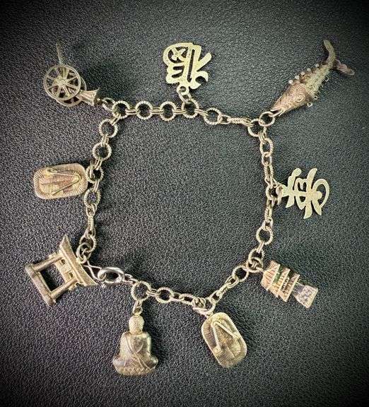 Sterling Silver Charm Bracelet