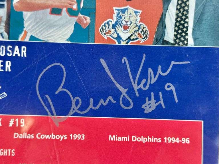 SIGNED Bernie Kosar Framed Photo AUTO